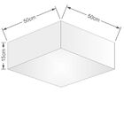 Kit/2 Plafon Quadrado Plafon Md-3001 12/35x35cm / Plafon Md-3