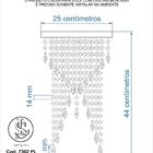 Kit 2 Plafon Redondo Crilik Pl7302 Cromado