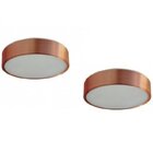 Kit 2 Plafon Sobrepor Redondo Para 1 Lâmpada 20cm Pantoja & C