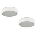 Kit 2 Plafon Sobrepor Redondo Para 1 Lâmpada 20cm Pantoja & C