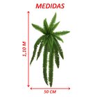 Kit 2 Planta Artificial Ornamental Samambaia Exótica 1,10m