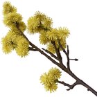 Kit 2 Plantas Artificial Mamonas Amarelo Escuro Jardim 70cm