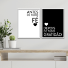 Kit 2 Plaquinhas Decorativa Adesivada Antes De Tudo...