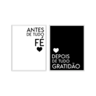 Kit 2 Plaquinhas Decorativa Adesivada Antes De Tudo...