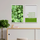 Kit 2 Plaquinhas Decorativa Adesivada Insistir, Persistir, Re