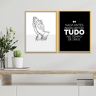 Kit 2 Plaquinhas Decorativa Adesivada Nada Antes, Nada Depois