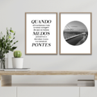 Kit 2 Plaquinhas Decorativa Adesivada Quando Alimentamos Mais