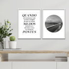 Kit 2 Plaquinhas Decorativa Adesivada Quando Alimentamos Mais