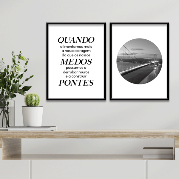 Kit 2 Plaquinhas Decorativa Adesivada Quando Alimentamos Mais