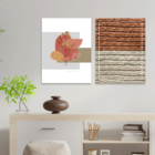 Kit 2 Plaquinhas Decorativa Adesivada Simples Detalhes