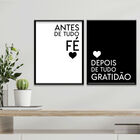 Kit 2 Plaquinhas Decorativas Adesivadas Wevans Preto Un