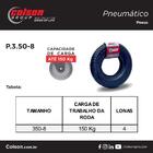 Kit 2 Pneu 3.50x8 Carrinho De Carga Plataforma Armazem 4 Lona