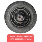 Kit 2 Pneus Completos Aro 8 Carriola Carrinho De Mão Carga 3.