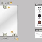 Kit 2 Polímero Para Instalação De Janelas Pivotantes Branco