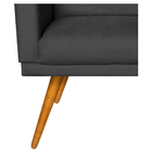 Kit 2 Poltrona Cadeira Decorativa Ana Com Captonê Para Sala