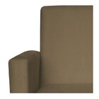 Kit 2 Poltrona Cadeira Decorativa Suede Cappuccino Pés Palito