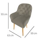 Kit 2 Poltrona Decorativa Ametista Veludo Tramado Castor