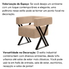 Kit 2 Poltrona Decorativa Aruba Pés De Metal Estilo Industria