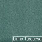 Kit 2 Poltrona Decorativa Base De Ferro Linho Munique  Azul T