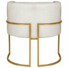 Kit 2 Poltrona Decorativa Base De Ferro Linho Munique  Bege/d