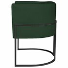 Kit 2 Poltrona Decorativa Base De Ferro Linho Munique  Verde/