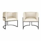 Kit 2 Poltrona Decorativa Base De Ferro Sintético Munique  Be