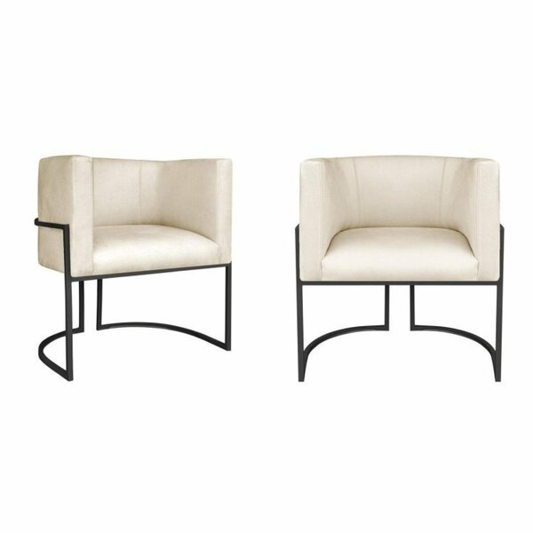 Kit 2 Poltrona Decorativa Base De Ferro Sintético Munique  Be