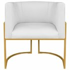 Kit 2 Poltrona Decorativa Base De Ferro Sintético Munique  Br