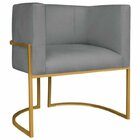 Kit 2 Poltrona Decorativa Base De Ferro Sintético Munique  Ci