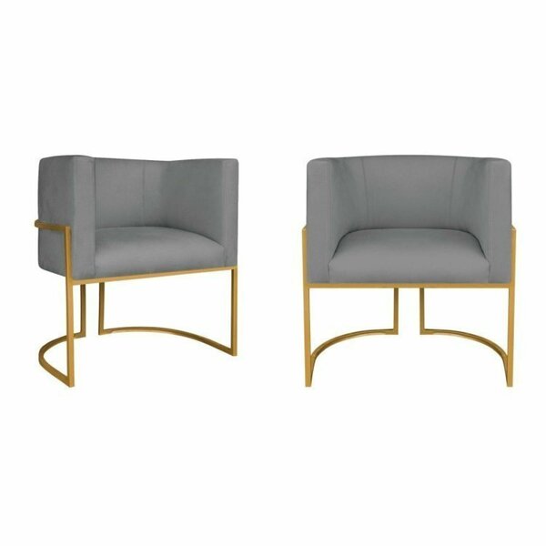 Kit 2 Poltrona Decorativa Base De Ferro Sintético Munique  Ci