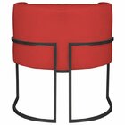 Kit 2 Poltrona Decorativa Base De Ferro Sintético Munique  Ve