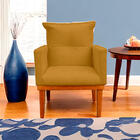 Kit 2 Poltrona Decorativa Duda Com Base De Madeira Para Sala