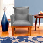 Kit 2 Poltrona Decorativa Duda Com Base De Madeira Para Sala