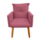 Kit 2 Poltrona Decorativa Duda Com Puff New Para Sala E Quart