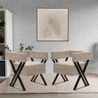 Kit 2 Poltrona Decorativa Kira Pés Metal Estilo Industrial Li