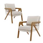 Kit 2 Poltrona Decorativa Moderna Para Sala Escritório Siena