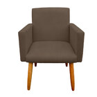 Kit 2 Poltrona Decorativa Nina Para Sala E Quarto Suede Capuc