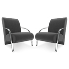 Kit 2 Poltrona Decorativa Olinda Para Sala Recepção Com Braço