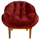 Kit 2 Poltrona Decorativa Recepção Marcela Veludo Vermelho