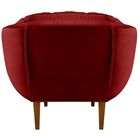 Kit 2 Poltrona Decorativa Recepção Marcela Veludo Vermelho