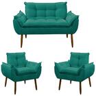 Kit 2 Poltrona Decorativa Sala De Estar Escritório Quarto 1 N