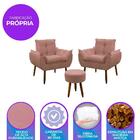 Kit 2 Poltrona Decorativa Sala De Estar Escritório Quarto Pri