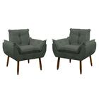 Kit 2 Poltrona Decorativa Sala De Estar Escritório Quarto Pri