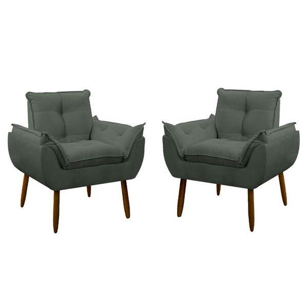 Kit 2 Poltrona Decorativa Sala De Estar Escritório Quarto Pri