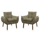 Kit 2 Poltrona Decorativa Sala De Estar Escritório Quarto Pri