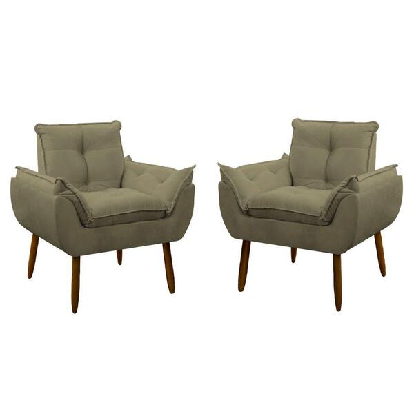 Kit 2 Poltrona Decorativa Sala De Estar Escritório Quarto Pri