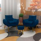 Kit 2 Poltrona Decorativa Sala De Estar Escritório Quarto Pri