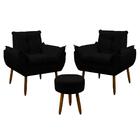 Kit 2 Poltrona Decorativa Sala De Estar Escritório Quarto Pri