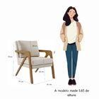 Kit 2 Poltrona Decorativa Sala De Estar Escritório Yumi Linho