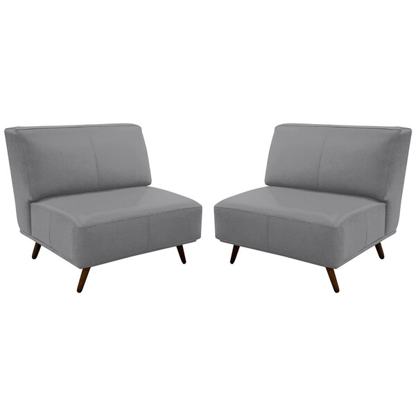 Kit 2 Poltrona Decorativa Sala De Estar Frances Retrô Couro C